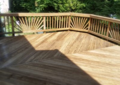 after deck cleaning