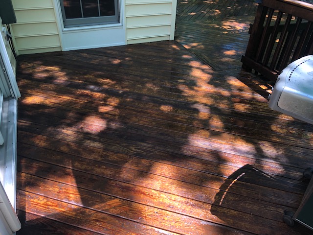 stripping deck after