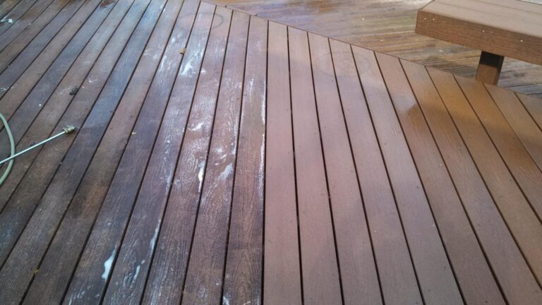 composite deck wash