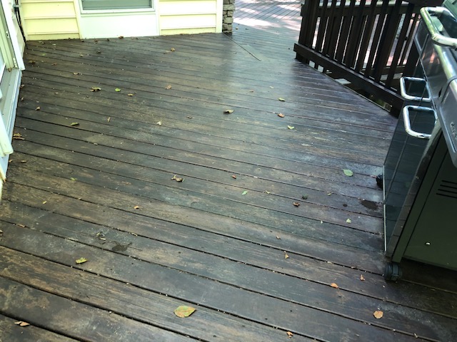 stripping stain from decks